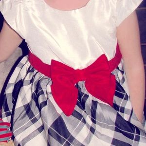 Black and white/cream holiday dress 4T